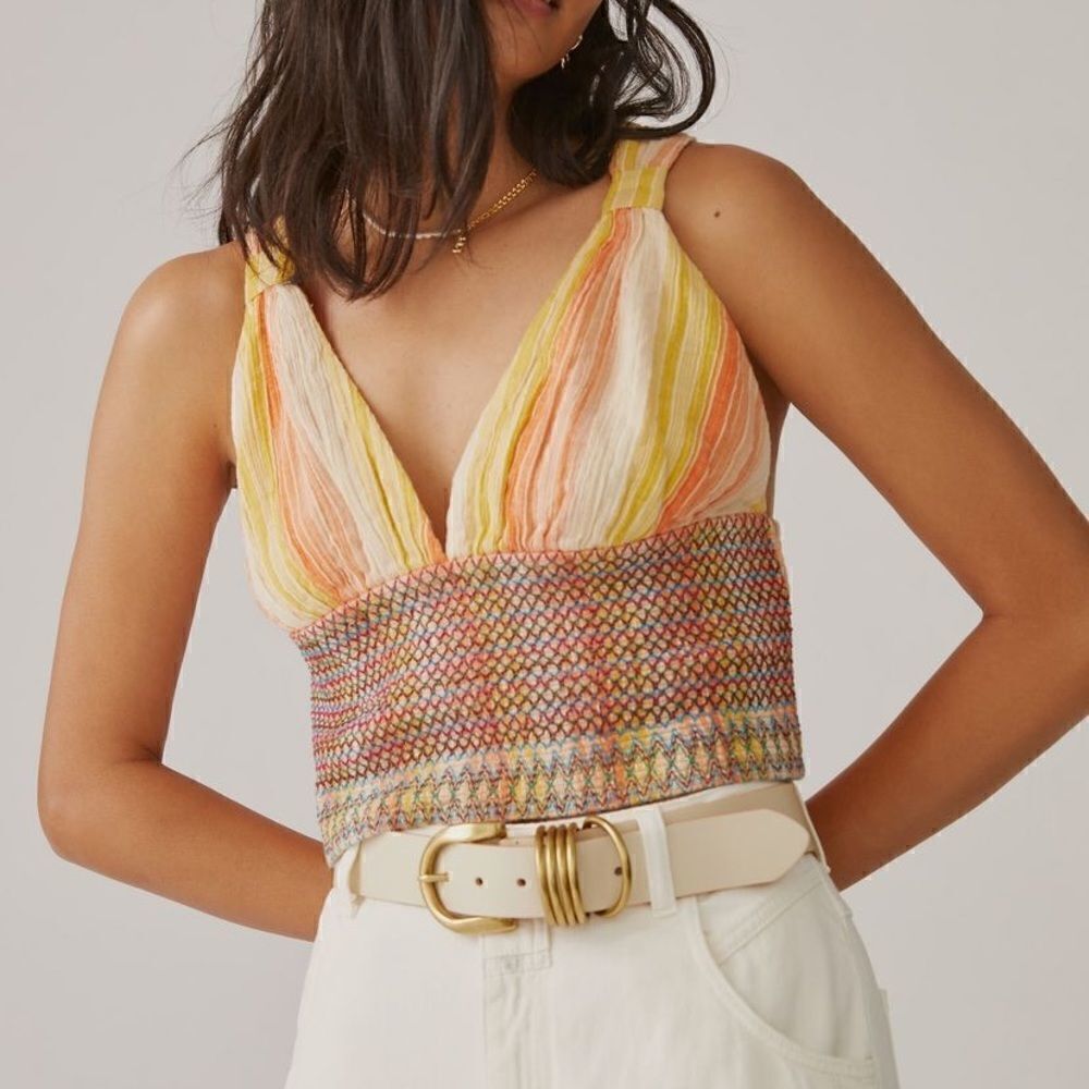 Striped Smocked Tank
Anthropologie  - Picture 4 of 4